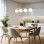 Lampadario Virlo 4 luci bianco E14 TK Lighting