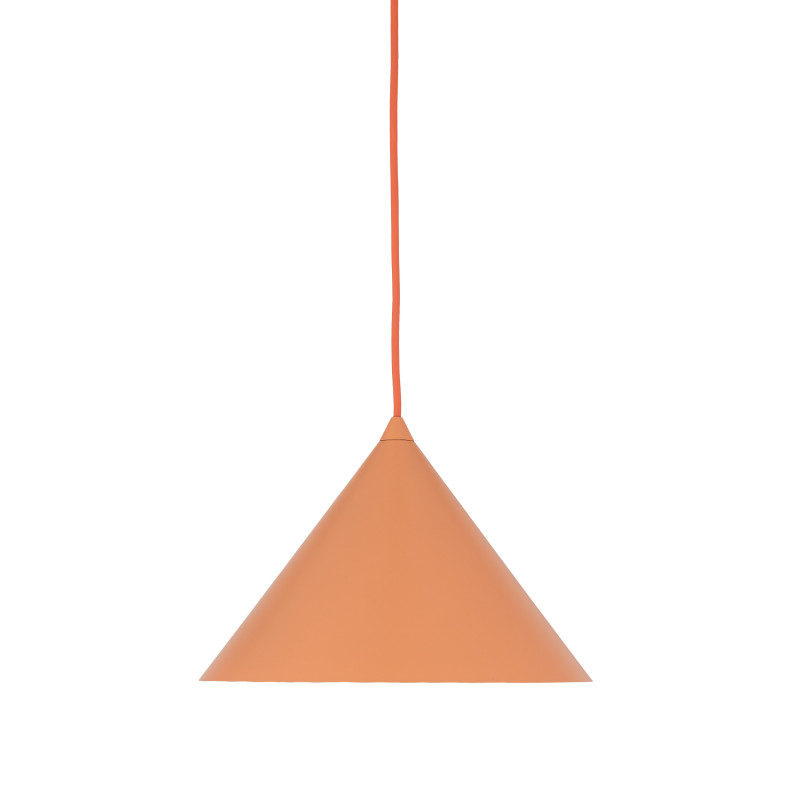 Lampadario Cono arancione 1 luce E27 TK Lighting