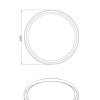 Plafoniera Bacco LED ottone satinato Fabas