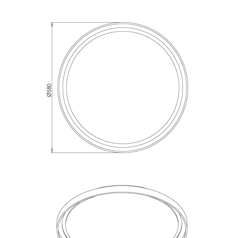 Plafoniera LED Bacco bianca da soffitto 56 W Fabas