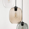 Lampadario Elio Mix 3 luci nero E27 TK Lighting