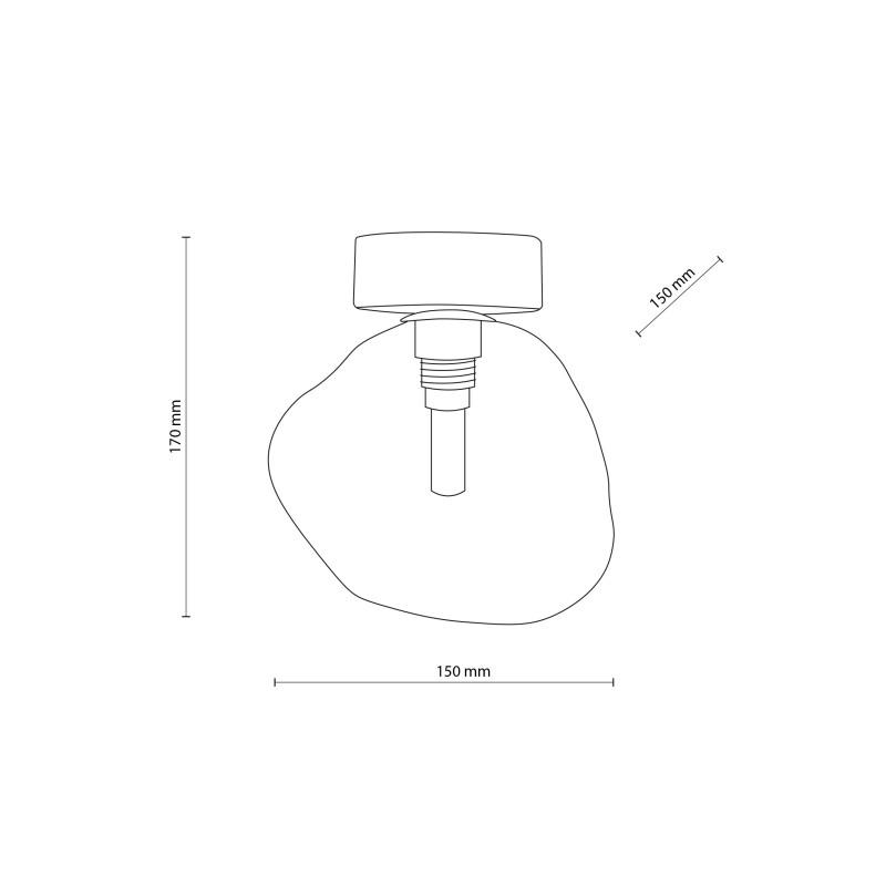 Applique Lava marrone 1 luce G9 TK Lighting