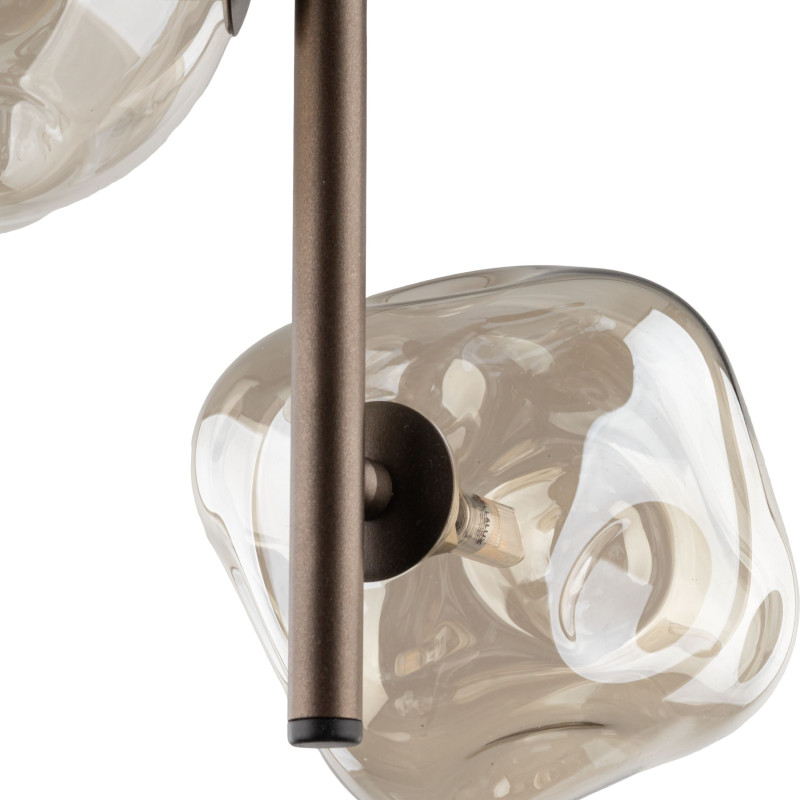 Lampadario Lava Brown 3 luci marrone G9 TK Lighting
