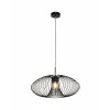 Lampadario a sospensione Fassa 1 luce nero Fabas