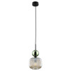 Lampadario Sophia 1 luce nero cognac E14 TK Lighting