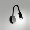 Applique Flux LED orientabile nera 3,1W Fabas