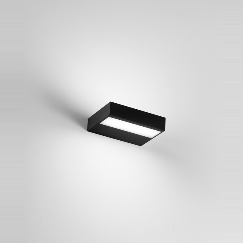 Applique Snap LED integrato nera da parete Fabas