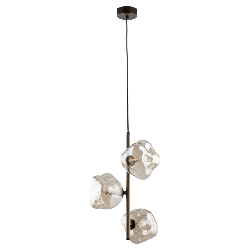 Lampadario Lava Brown 3 luci marrone G9 TK Lighting