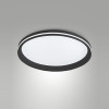 Plafoniera Isy LED 52W nera moderna Fabas