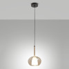 Lampadario Edolo ambra moderno 1 luce E27 Fabas