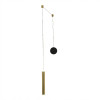 Sospensione Prado LED 1 luce nero ottone Fabas