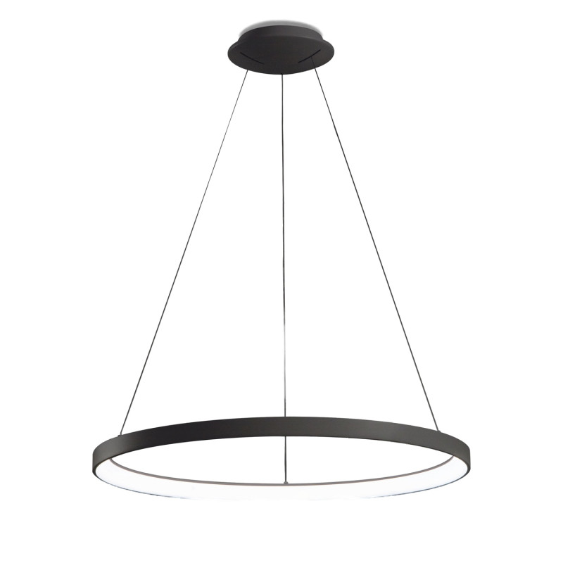 Lampada a sospensione Bacco nera LED 75 W Fabas