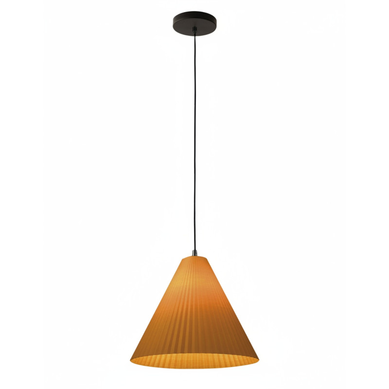 Lampada a sospensione Cone senape E27 Fabas