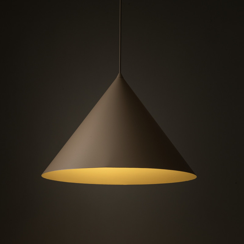 Lampadario a sospensione Cono Xl Sabia sabbia E27 TK Lighting
