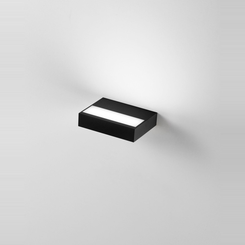 Applique Snap LED integrato nero opaco Fabas