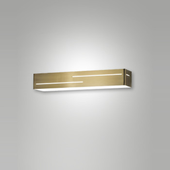 Applique Banny LED integrato 1 luce ottone satinato Fabas