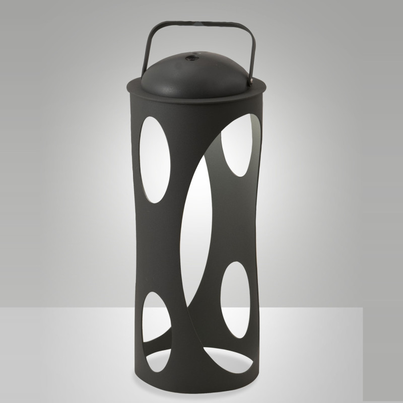 Lampada da tavolo Caddy LED ricaricabile Fabas antracite