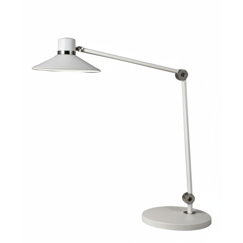 Lampada da tavolo LED Panarea orientabile bianca Fabas