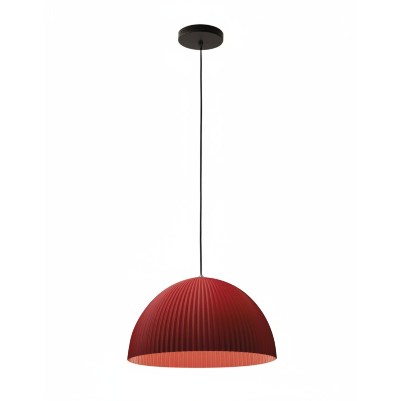 Sospensione Carola bordeaux 1 luce E27 Fabas