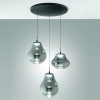 Lampadario sospensione Deva LED 42 W fumé Fabas