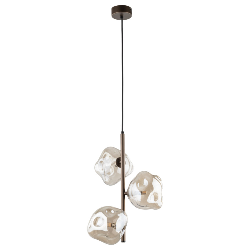 Lampadario Lava Brown 3 luci marrone G9 TK Lighting