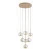 Lampadario Lava Sabia 7 luci G9 sabbia TK Lighting