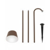 Faretto Armanda LED ricaricabile corten 3 W IP54 Fabas
