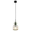 Lampadario Sophia 1 luce nero cognac E14 TK Lighting