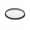 Plafoniera Isy LED 52W nera moderna Fabas