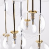 Lampadario Nilos 17 luci nero oro G9 moderno TK Lighting