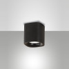 Faretto Smooth moderno 1 luce nero GU10 Fabas