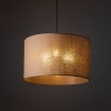 Lampadario Juta 3 luci nero E27 stile boho TK Lighting