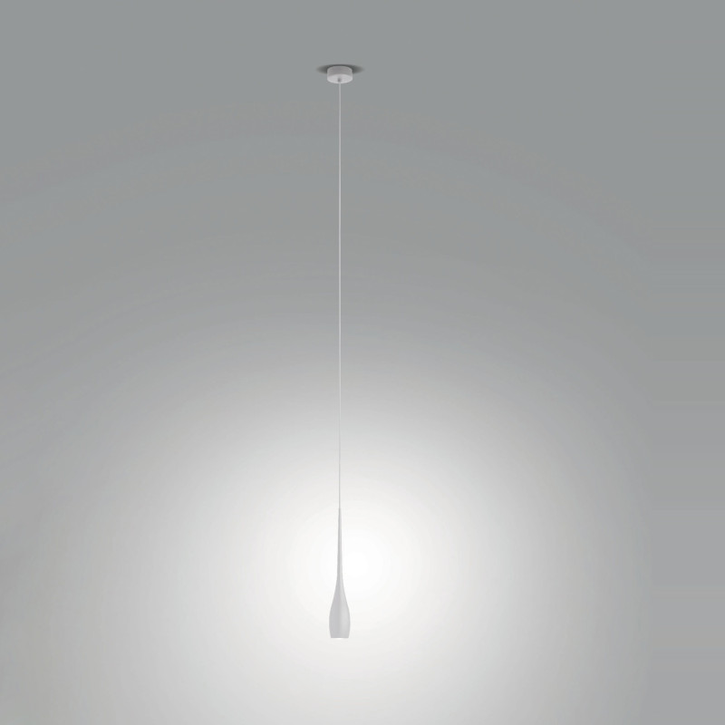 Fabas Coco lampadario a sospensione bianco LED 7 W