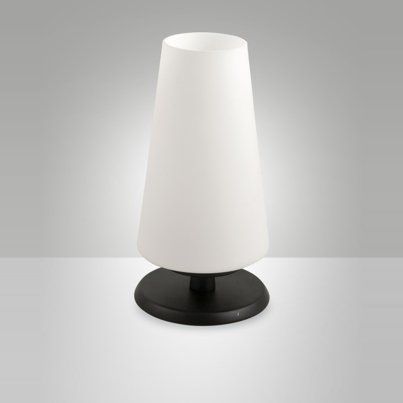Lampada da tavolo Milady nera 1 luce Fabas