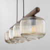 Lampadario Salvia Brown 4 luci marrone E14 TK Lighting