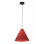 Fabas Cone lampadario a sospensione bordeaux 1 luce E27
