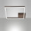 Plafoniera quadrata Bard corten LED 39W Fabas