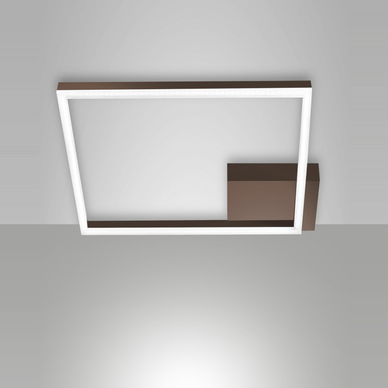 Plafoniera quadrata Bard corten LED 39W Fabas