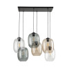 Lampadario Elio Mix 6 luci E27 nero TK Lighting