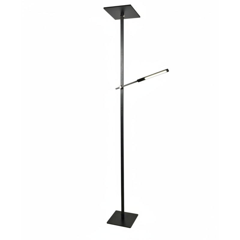 Piantana LED Ideal nera orientabile 40 W Fabas