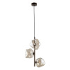 Lampadario Lava Brown 3 luci marrone G9 TK Lighting