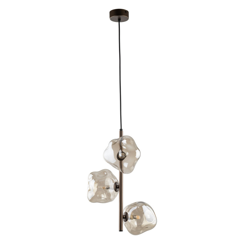 Lampadario Lava Brown 3 luci marrone G9 TK Lighting