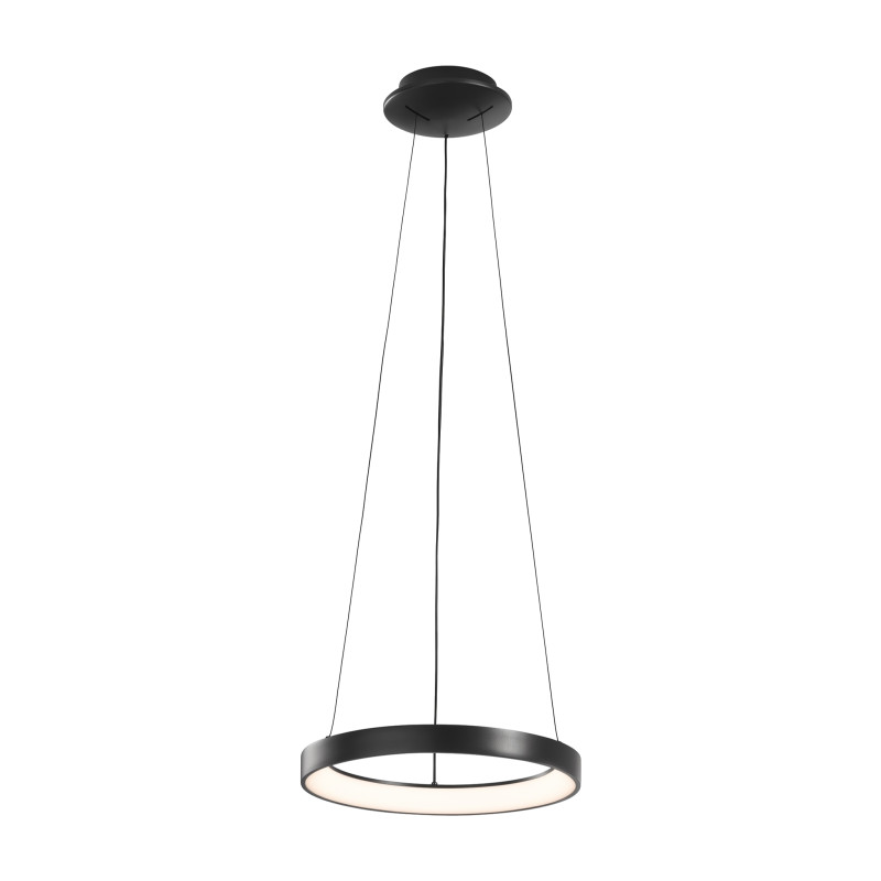 Lampadario LED Bacco nero moderno 38W Fabas