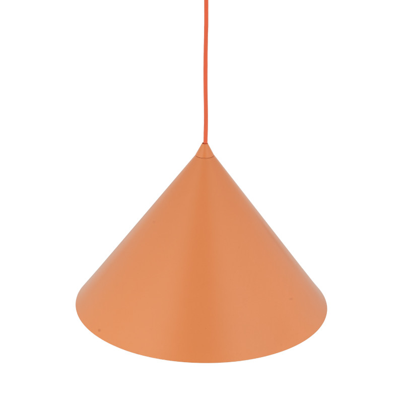 Lampadario Cono L Salmon arancione 1 luce E27 TK Lighting