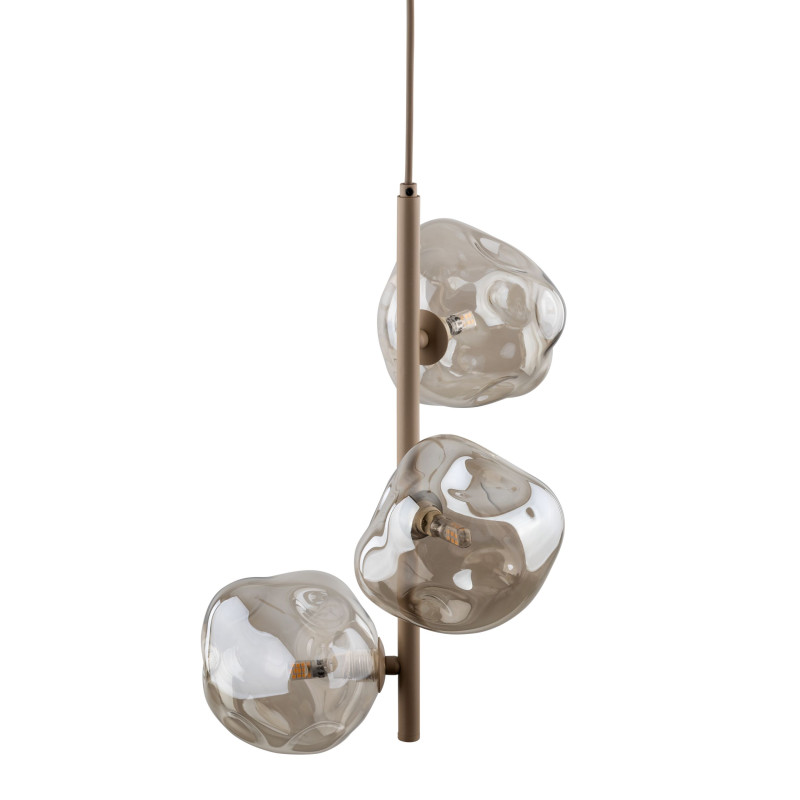 Lampadario Lava Sabia 3 luci G9 color sabbia TK Lighting