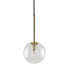 Lampadario sospensione Nilos 1 luce nero oro G9 TK Lighting