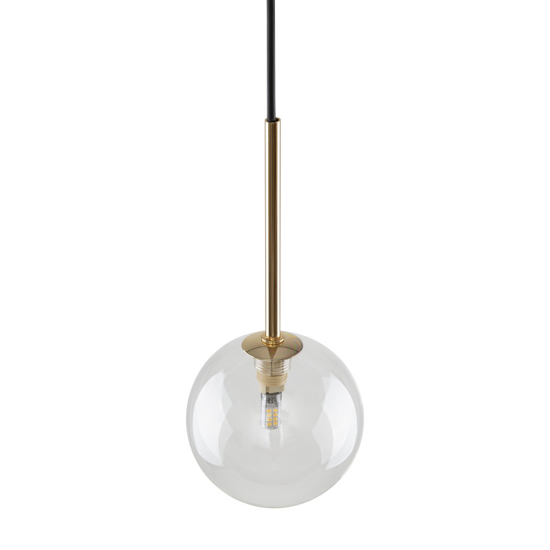 Lampadario sospensione Nilos 1 luce nero oro G9 TK Lighting