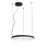 Lampadario sospensione Bacco nero LED 1 luce Fabas