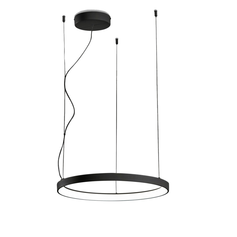 Lampadario sospensione Bacco nero LED 1 luce Fabas