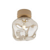 Applique Lava sabbia 1 luce in vetro cognac TK Lighting